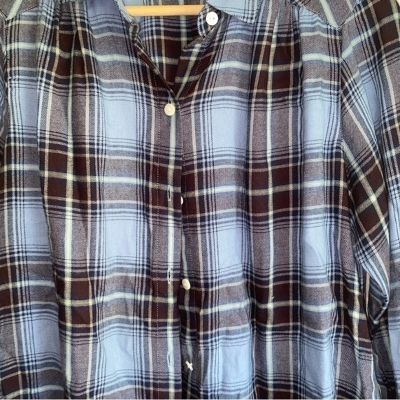 J. Jill Blue Plaid Button Down - Picture 2 of 6